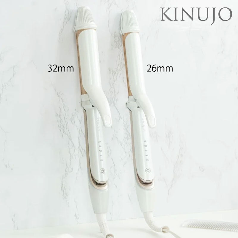 絹女 KINUJO 2WAY IRON アイロン　ストレート カール ヘアアイロン シルクプレート
