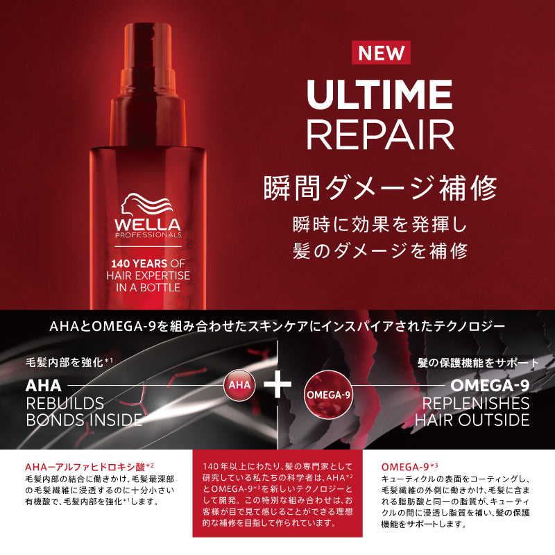 WELLA ウェラ アルタイム リペア ミラクル ヘア オイル 95ml　洗い流さないトリートメント オイル キューティクル補修 カラーケア ブリーチケア 補修